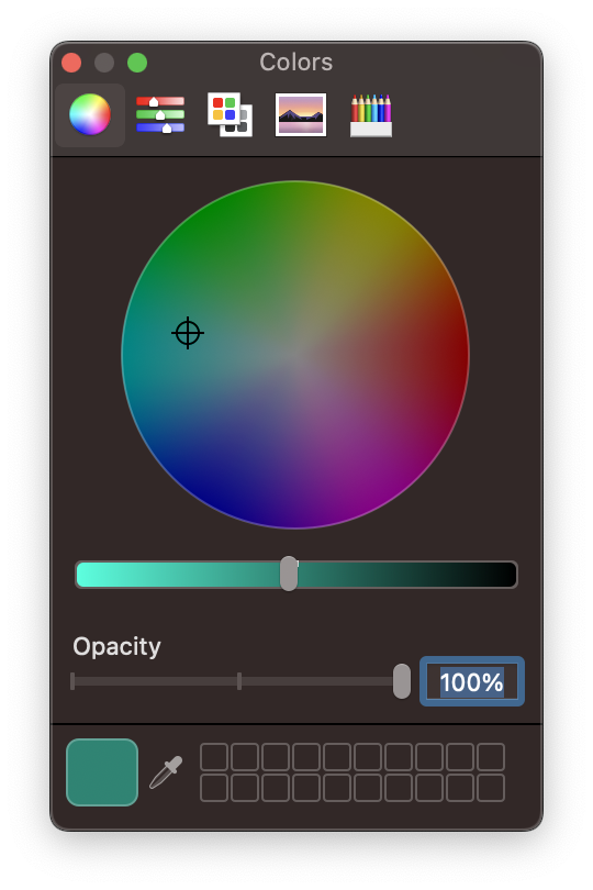 wxWidgets color picker dialog on macOS