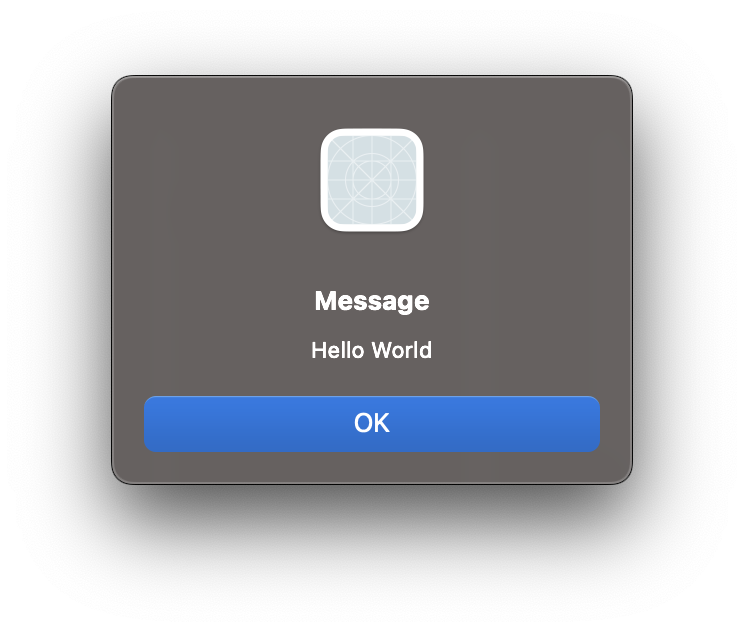 wxWidgets message box dialog with OK button on macOS