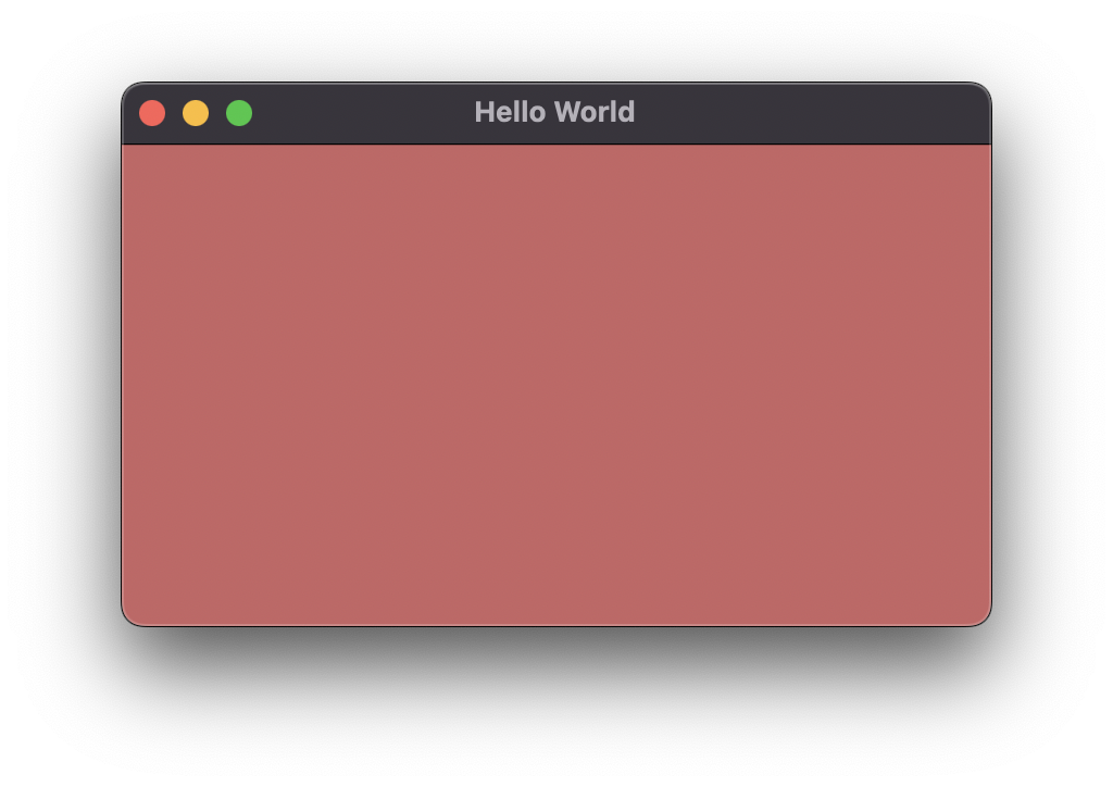 wxWidgets window with a red panel stretching to fill the entire frame