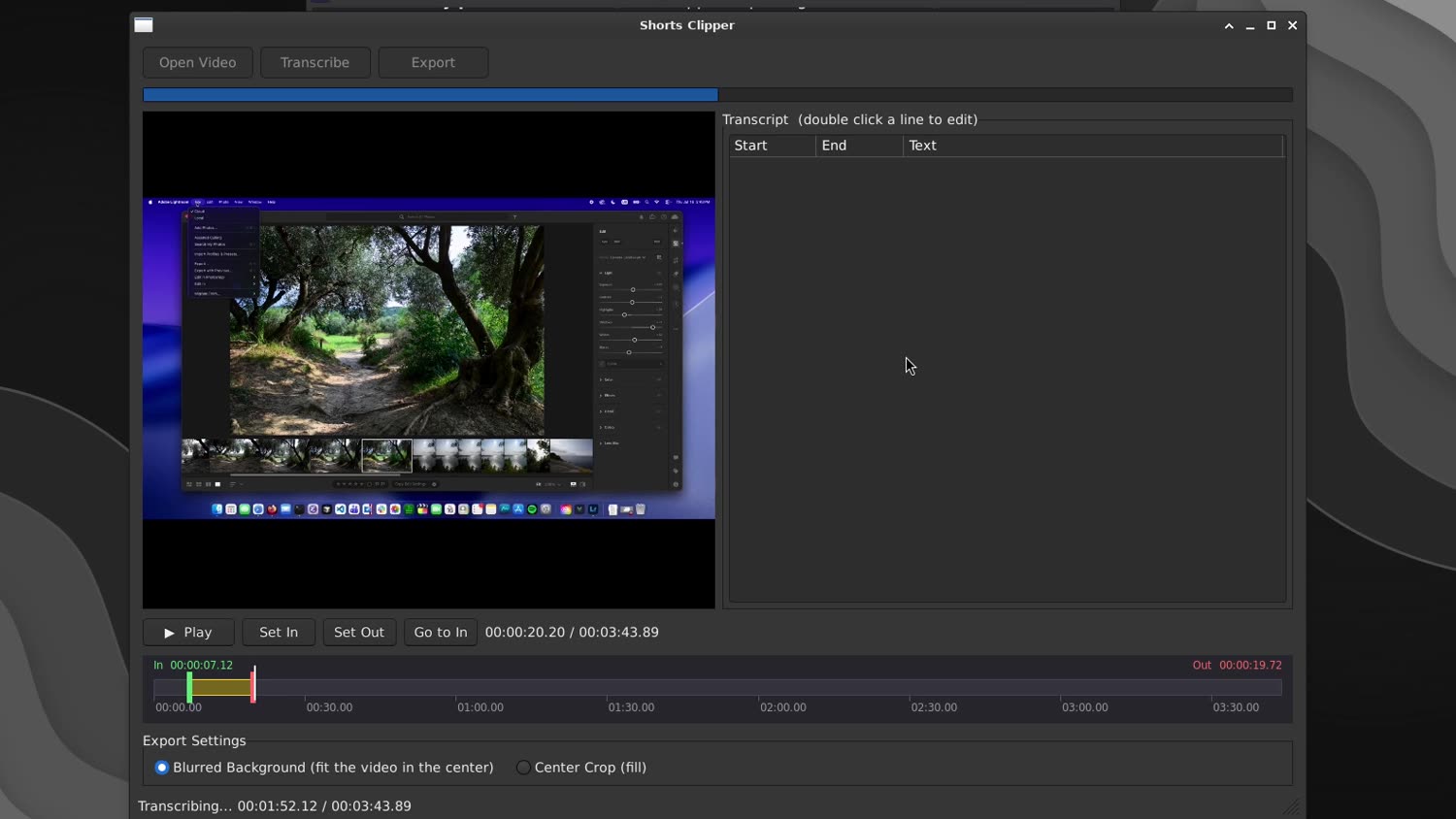 The app V4.1 Flash built from the spec The Shorts Clipper built by DeepSeek V4.1 Flash from the detailed spec